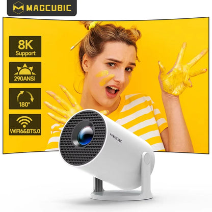 Magcubic Projector HY300 Pro 8K Android 14 Dual Wifi6 290ANSI Allwinner H726 BT5.4 1080P 1280*720P Home Cinema Outdoor Projetor